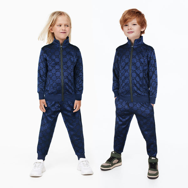 GCI Flock navy blue Unisex Tracksuit (SN68711)