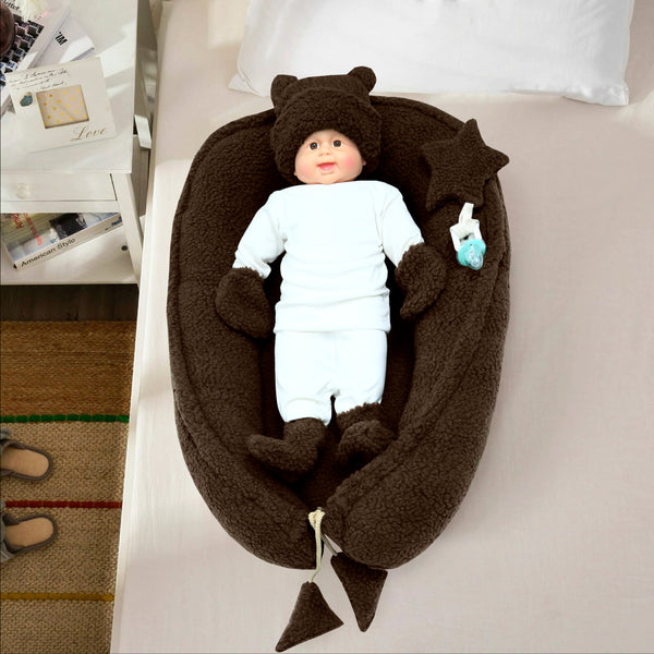 Sherpa Baby Nest Set-Brown