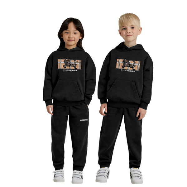 BRBRY Black Unisex Tracksuit (FS68708)