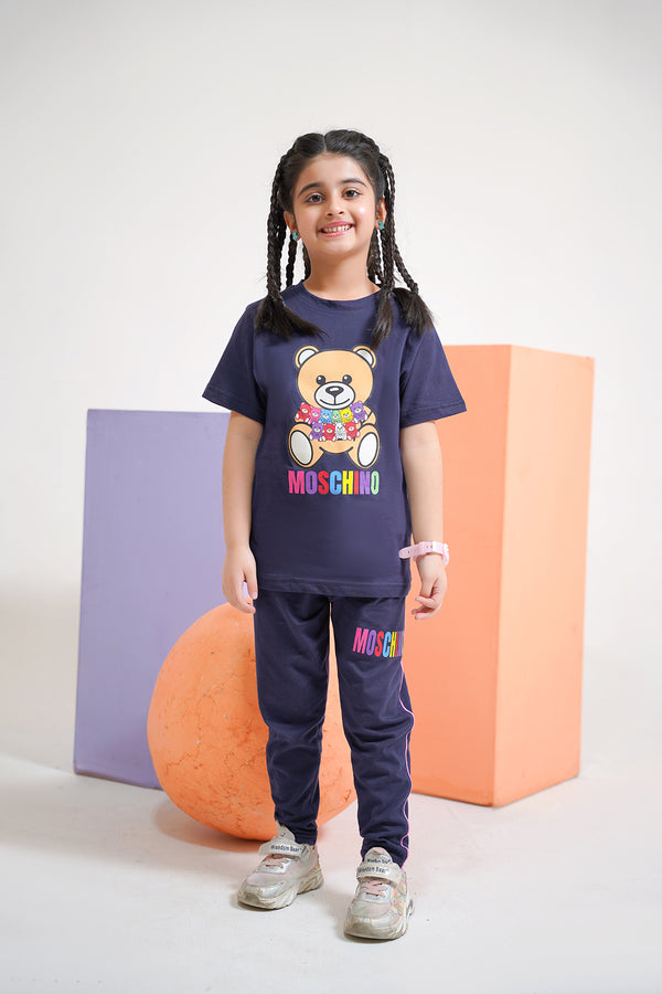 MCSHNO Navy Blue Girl TRACKSUIT(KS-00568)