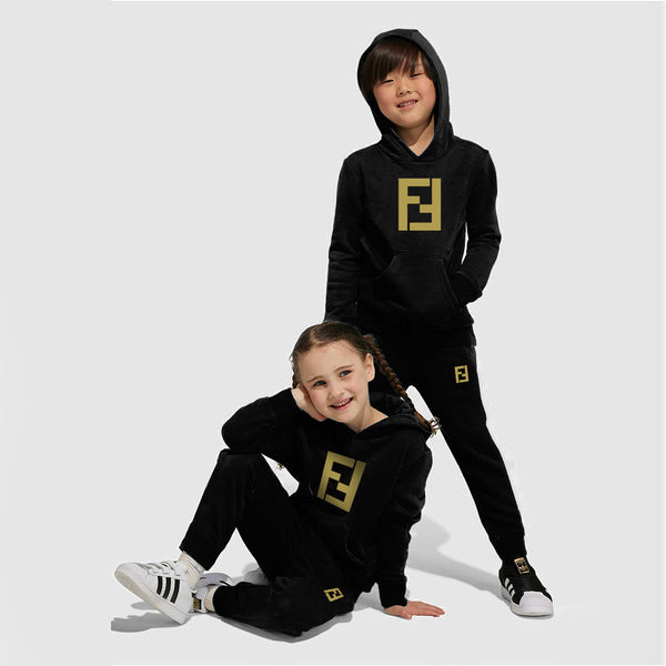 FNDI  Black Unisex Tracksuit (FS68710)