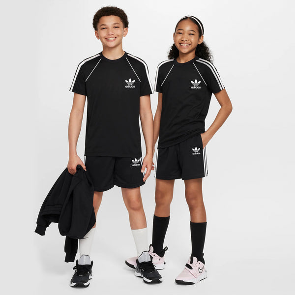 ADS Black Three Stripe Shorts Tracksuit (FS-2072)