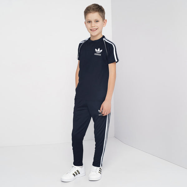 ADS Navy Three Stripe Tracksuit (FS-20916)