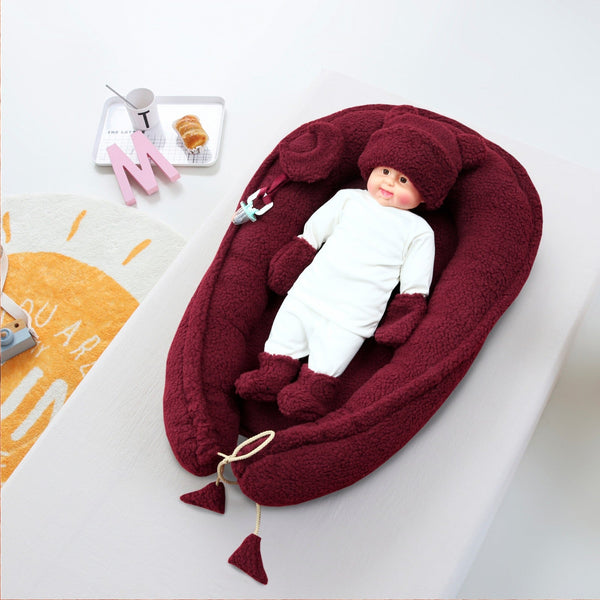 Sherpa Baby Nest Set-Maroon