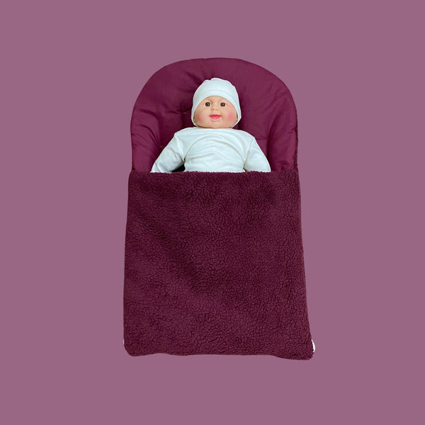 Sherpa Baby Carry Nest-Maroon