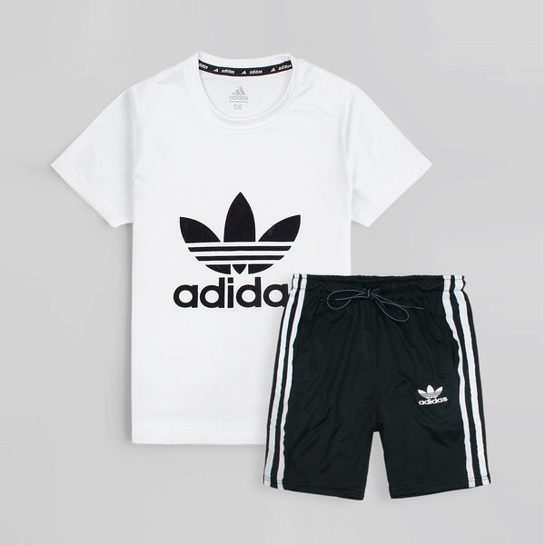 ADS Black & White Three stripe Tracksuit (SN20703)