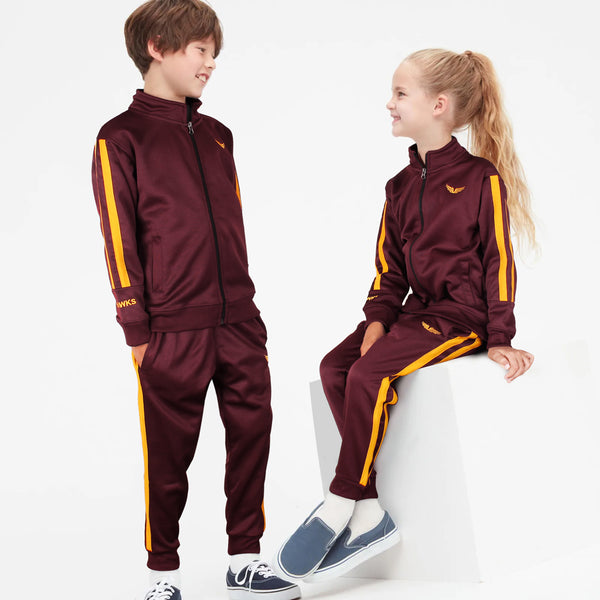 HAWKS mehroon tracksuit (Hk98744)