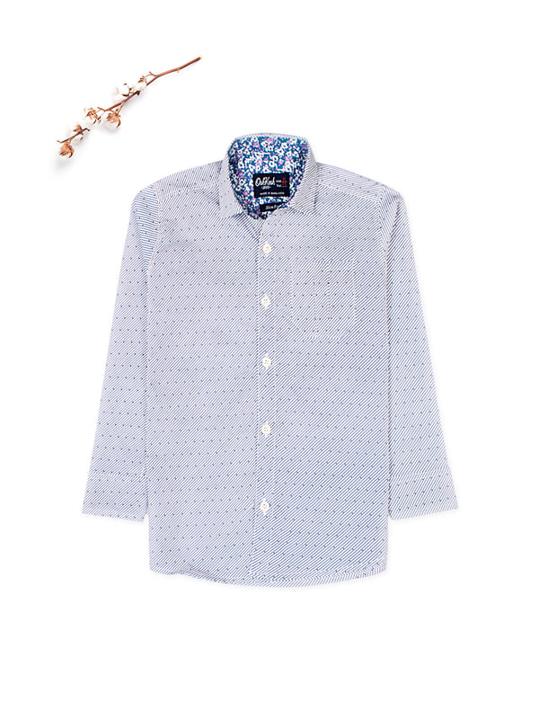 Oshksh white Dotted C-Shirt