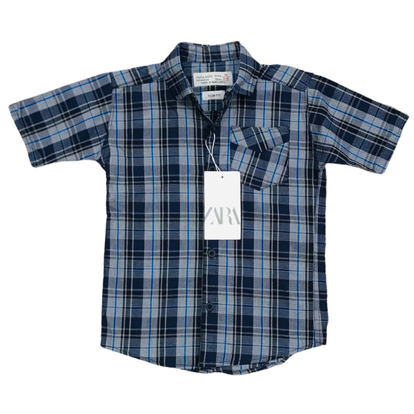 ZB kids check C-Shirt